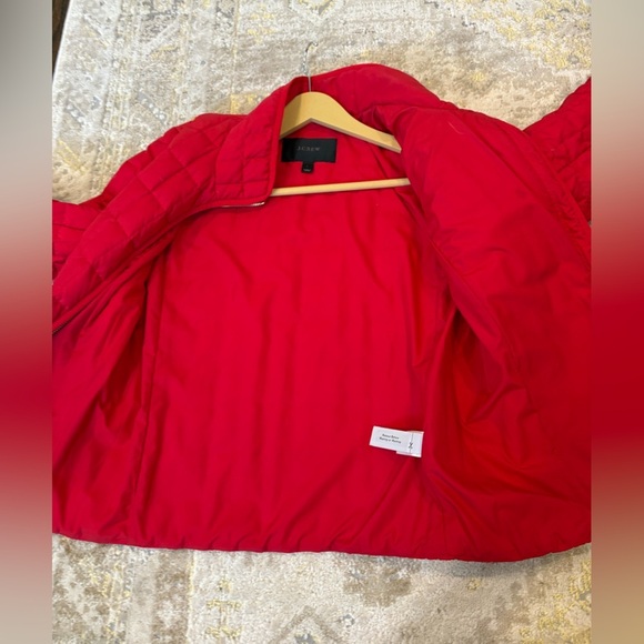 J. Crew Red Quilted Jacket - Picture 12 of 13